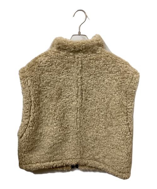 JEANASIS（ジーナシス）JEANASIS (ジーナシス) リバーシブルムートンベスト ブラック サイズ:freeの古着・服飾アイテム