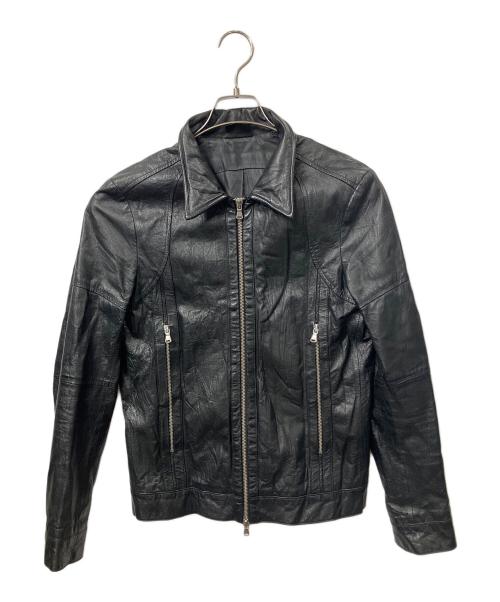 JACKROSE（ジャックローズ）JACKROSE (ジャックローズ) ピッグレザーライダースジャケット　ブラック ブラック サイズ:2の古着・服飾アイテム