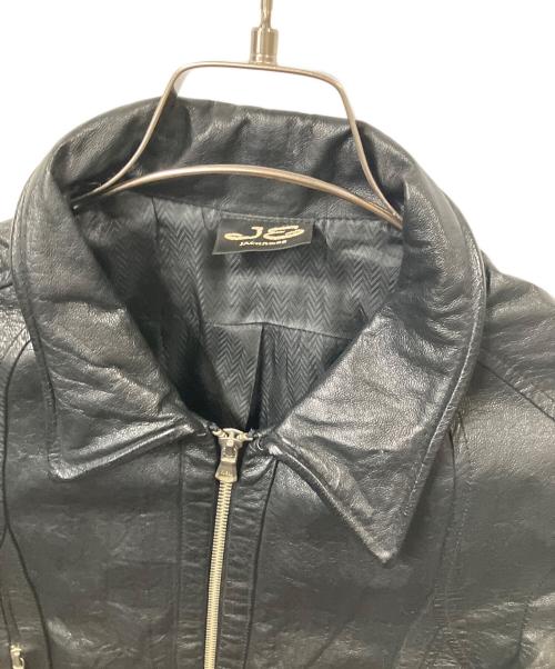 JACKROSE（ジャックローズ）JACKROSE (ジャックローズ) ピッグレザーライダースジャケット　ブラック ブラック サイズ:2の古着・服飾アイテム