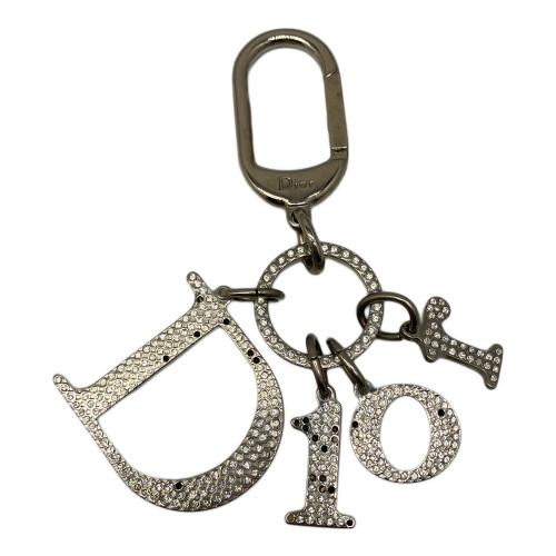Christian Dior（クリスチャン ディオール）Christian Dior (クリスチャン ディオール) キーリング シルバー ラインストーンシルバーチャーム シルバーの古着・服飾アイテム
