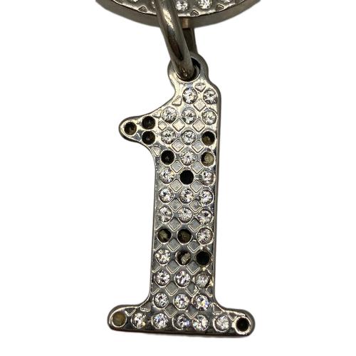 Christian Dior（クリスチャン ディオール）Christian Dior (クリスチャン ディオール) キーリング シルバー ラインストーンシルバーチャーム シルバーの古着・服飾アイテム