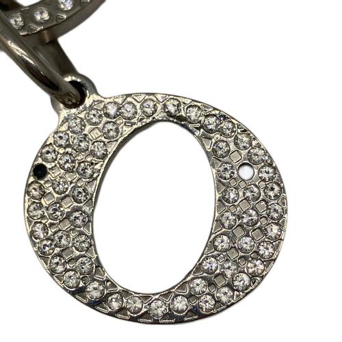 Christian Dior（クリスチャン ディオール）Christian Dior (クリスチャン ディオール) キーリング シルバー ラインストーンシルバーチャーム シルバーの古着・服飾アイテム