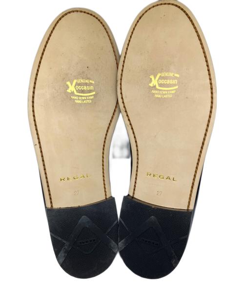 REGAL（リーガル）REGAL (リーガル) コインローファー ブラック ブラック サイズ:27の古着・服飾アイテム