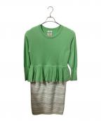 Coohemコーヘン）の古着「半袖ワンピース」｜グリーン