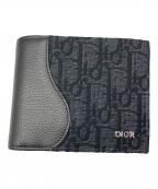 Diorディオール）の古着「Saddle 2つ折りウォレット」｜ブラック