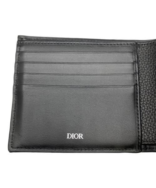 Dior（ディオール）DIOR (ディオール) Saddle 2つ折りウォレット ブラックの古着・服飾アイテム