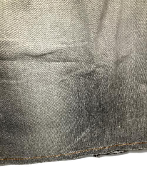 BURBERRY BLUE LABEL（バーバリー ブルー レーベル）BURBERRY BLUE LABEL (バーバリー ブルー レーベル) ベルテッドデニムスカート グレー サイズ:38の古着・服飾アイテム