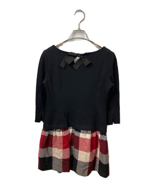 BURBERRY LONDON（バーバリーロンドン）BURBERRY LONDON (バーバリーロンドン) 長袖ワンピース　ブラック ブラック サイズ:36の古着・服飾アイテム