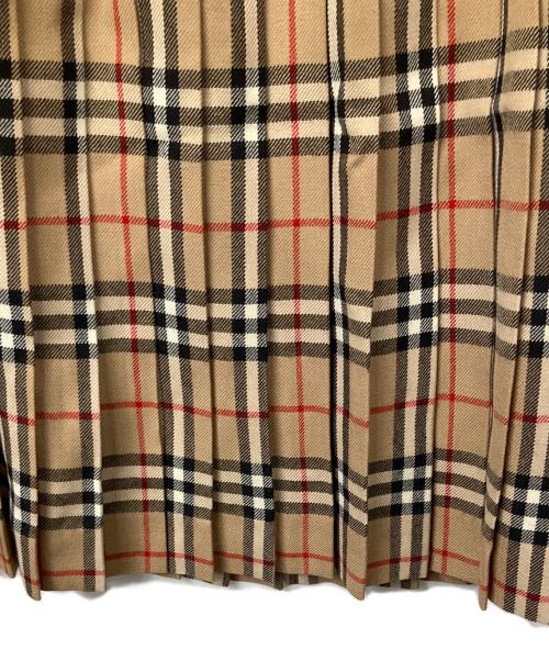 BURBERRY BLUE LABEL（バーバリー ブルー レーベル）BURBERRY BLUE LABEL (バーバリー ブルー レーベル) ウールラップスカート ノバチェック ベージュ サイズ:38の古着・服飾アイテム