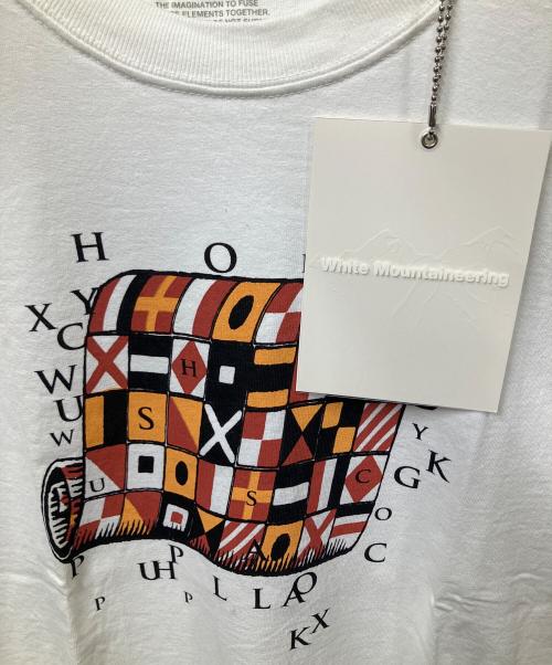 WHITE MOUNTAINEERING（ホワイトマウンテ二アニング）WHITE MOUNTAINEERING (ホワイトマウンテ二アニング) 半袖カットソー ホワイト サイズ:M 未使用品の古着・服飾アイテム