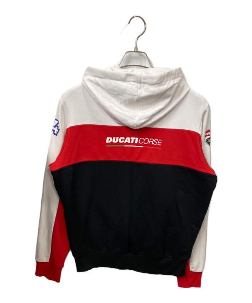 DUCATI CORSE（デュカティ・コルセ）DUCATI CORSE (デュカティ・コルセ) パーカー 	レッド×ブラック レッド×ブラック サイズ:Mの古着・服飾アイテム