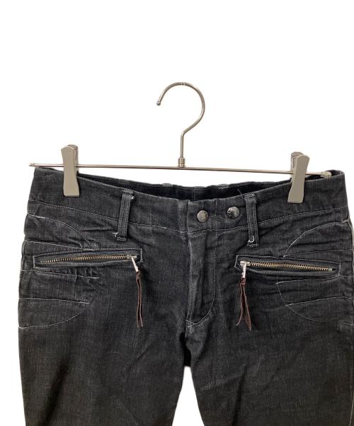 Max Fritz（マックスフリッツ）MAX FRITZ (マックスフリッツ) ダブルニーデニムパンツ ブラック ブラック サイズ:w39の古着・服飾アイテム