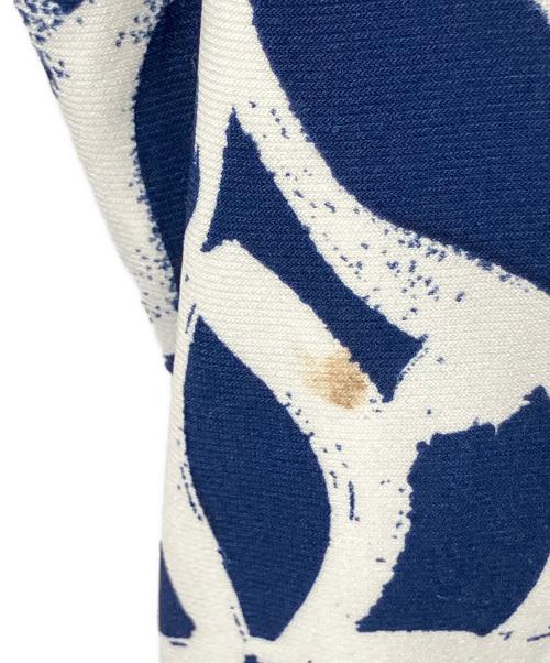 LAUREN RALPH LAUREN（ローレンラルフローレン）LAUREN RALPH LAUREN (ローレンラルフローレン) ノースリーブワンピース ネイビー×ホワイト サイズ:14の古着・服飾アイテム