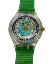SWATCH（スウォッチ）の古着「自動巻き腕時計　グリーン」｜グリーン