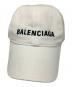 中古・古着 BALENCIAGA (バレンシアガ) ベースボールキャップ ホワイト ホワイト：20000円