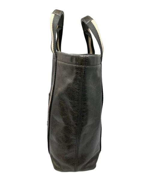 BALLY（バリー）BALLY (バリー) レザートートバッグ ブラック ブラックの古着・服飾アイテム
