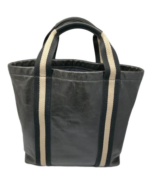 BALLY（バリー）BALLY (バリー) レザートートバッグ ブラック ブラックの古着・服飾アイテム