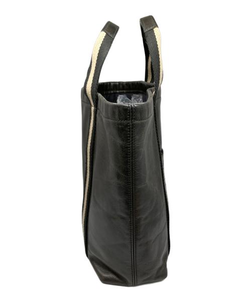 BALLY（バリー）BALLY (バリー) レザートートバッグ ブラック ブラックの古着・服飾アイテム