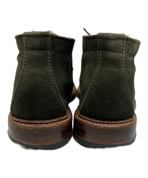 Alden（オールデン）ALDEN (オールデン) アンラインドスエードチャッカブーツ グリーン サイズ:SIZE 7 1/2Dの古着・服飾アイテム