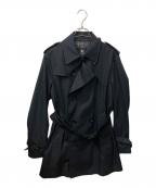 BURBERRY BLACK LABELバーバリーブラックレーベル）の古着「トレンチコート ブラック」｜ブラック