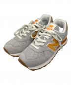 NEW BALANCEニューバランス）の古着「574スニーカー　グレー×オレンジ」｜グレー