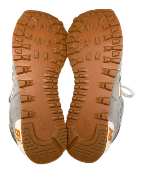 NEW BALANCE（ニューバランス）NEW BALANCE (ニューバランス) 574スニーカー　グレー×オレンジ グレー サイズ:25の古着・服飾アイテム