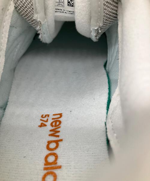 NEW BALANCE（ニューバランス）NEW BALANCE (ニューバランス) 574スニーカー　グレー×オレンジ グレー サイズ:25の古着・服飾アイテム