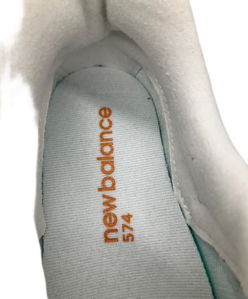 NEW BALANCE（ニューバランス）NEW BALANCE (ニューバランス) 574スニーカー　グレー×オレンジ グレー サイズ:25の古着・服飾アイテム