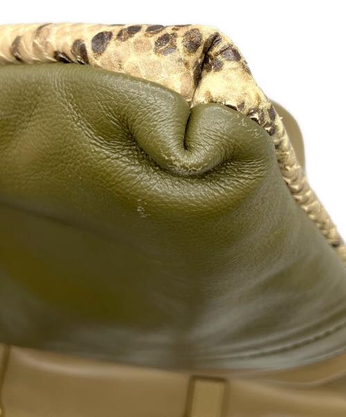 A.D.M.J.（エーディーエムジェイ）A.D.M.J. (エーディーエムジェイ) パイソンレザー2WAYバッグ ベージュ×グレーの古着・服飾アイテム