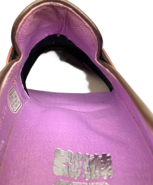 鞆ゑ（トモエ）鞆ゑ (トモエ) コインローファー ブラウン ブラウン サイズ:25.5の古着・服飾アイテム