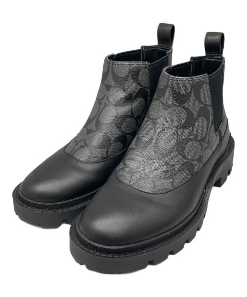 COACH（コーチ）COACH (コーチ) サイドゴアブーツ ブラック ブラック サイズ:25.5の古着・服飾アイテム