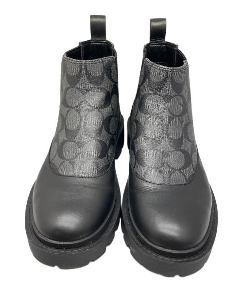 COACH（コーチ）COACH (コーチ) サイドゴアブーツ ブラック ブラック サイズ:25.5の古着・服飾アイテム