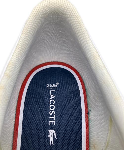 LACOSTE（ラコステ）LACOSTE (ラコステ) スニーカー トリコロール ホワイト サイズ:28.5 未使用品の古着・服飾アイテム