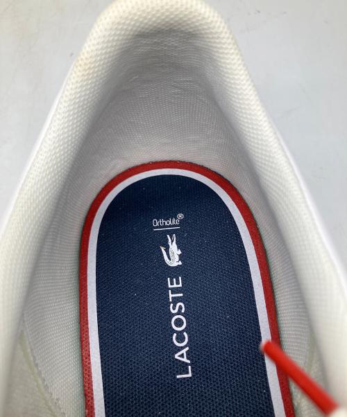LACOSTE（ラコステ）LACOSTE (ラコステ) スニーカー トリコロール ホワイト サイズ:28.5 未使用品の古着・服飾アイテム