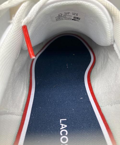 LACOSTE（ラコステ）LACOSTE (ラコステ) スニーカー トリコロール ホワイト サイズ:28.5 未使用品の古着・服飾アイテム