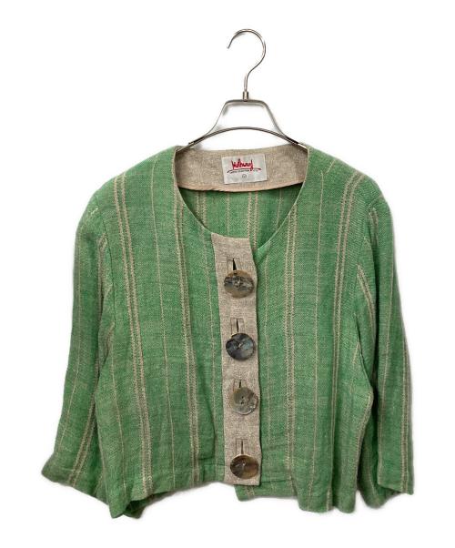mothwurf（モスワーフ）mothwurf (モスワーフ) 半袖ブラウス グリーン サイズ:40の古着・服飾アイテム