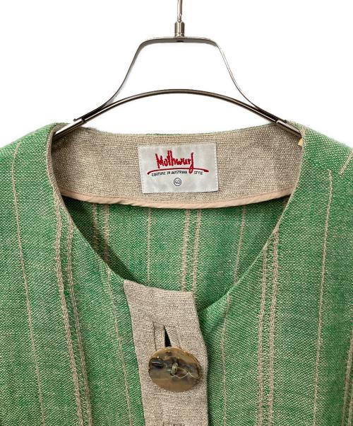 mothwurf（モスワーフ）mothwurf (モスワーフ) 半袖ブラウス グリーン サイズ:40の古着・服飾アイテム
