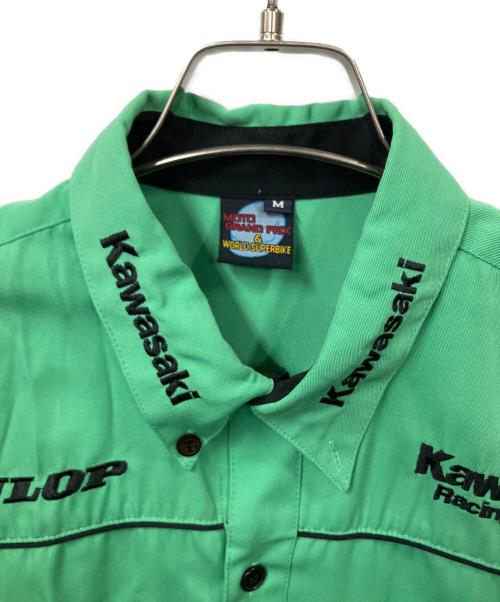 kawasaki（カワサキ）kawasaki (カワサキ) 半袖シャツ グリーン サイズ:Mの古着・服飾アイテム
