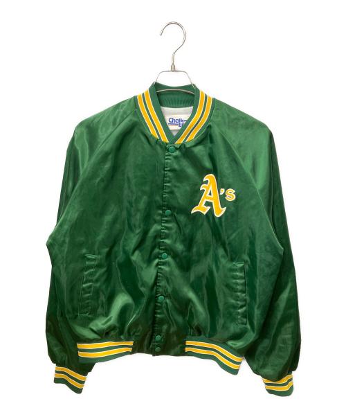 Chalk Line（チョークライン）Chalk Line (チョークライン) MLB (エムエルビー) コーチジャケット グリーン サイズ:Lの古着・服飾アイテム