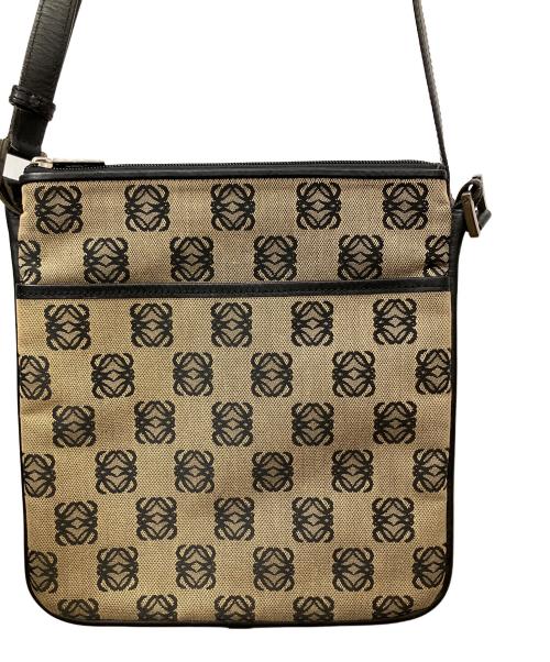 LOEWE（ロエベ）LOEWE (ロエベ) アナグラムショルダーバッグ ベージュ×ブラック ベージュ×ブラックの古着・服飾アイテム