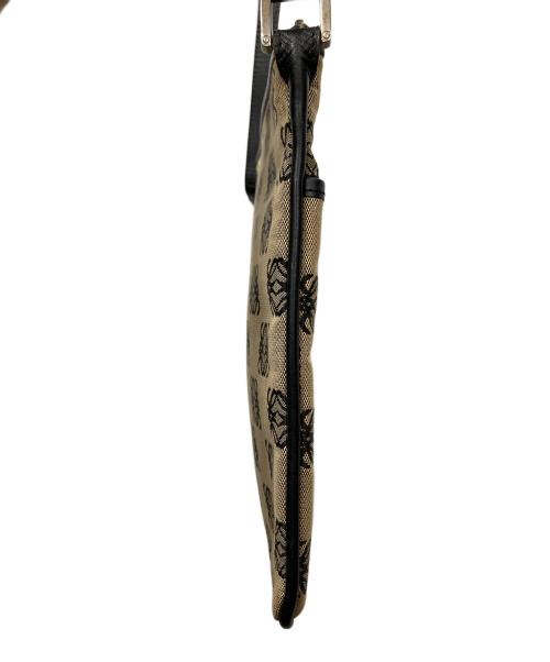 LOEWE（ロエベ）LOEWE (ロエベ) アナグラムショルダーバッグ ベージュ×ブラック ベージュ×ブラックの古着・服飾アイテム