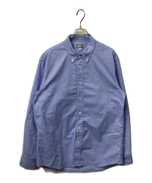 THE NORTH FACE（ザ ノース フェイス）THE NORTH FACE (ザ ノース フェイス) L/S Him Ridge Shirt ブルー サイズ:Lの古着・服飾アイテム