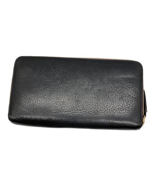 PAUL SMITH（ポールスミス）Paul Smith (ポールスミス) ラウンドファスナー財布 ブラック×レッド レッドの古着・服飾アイテム