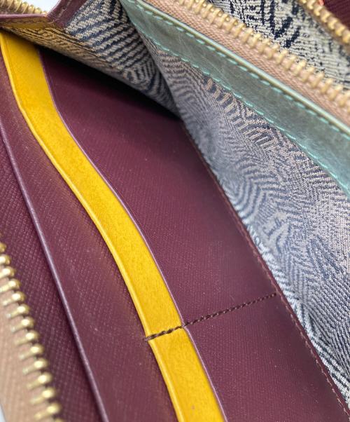 PAUL SMITH（ポールスミス）Paul Smith (ポールスミス) ラウンドファスナー財布 ブラック×レッド レッドの古着・服飾アイテム