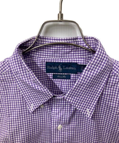 RALPH LAUREN（ラルフローレン）RALPH LAUREN (ラルフローレン) 長袖シャツ ギンガムチェック　パープル パープル サイズ:Lの古着・服飾アイテム