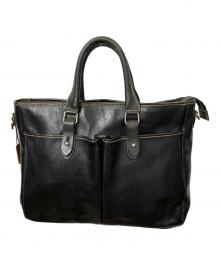 STEFANO BARNEYS NEWYORK（ステファノ・バーニーズ・ニューヨーク）の古着「2wayレザーバッグ ブラック」｜ブラック