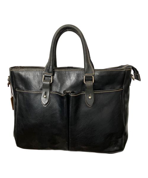 STEFANO BARNEYS NEWYORK（ステファノ・バーニーズ・ニューヨーク）STEFANO BARNEYS NEWYORK (ステファノ・バーニーズ・ニューヨーク) 2wayレザーバッグ ブラック ブラックの古着・服飾アイテム