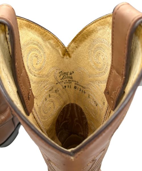 TONY LAMA（トニーラマ）TONY LAMA (トニーラマ) ウェスタンブーツ ブラウン ブラウン サイズ:6の古着・服飾アイテム