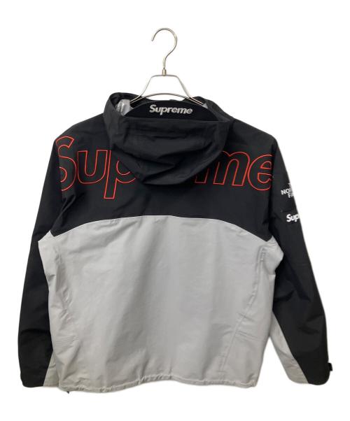 THE NORTH FACE（ザ ノース フェイス）THE NORTH FACE (ザ ノース フェイス) SUPREME (シュプリーム) 22AW TS SHELL JACKET ブラック×グレー サイズ:Sの古着・服飾アイテム