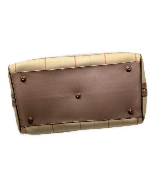 Burberry's（バーバリー）Burberry's (バーバリー) ボストンバッグ　チェック ブラウンの古着・服飾アイテム